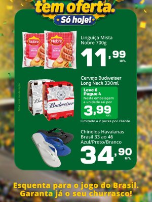 Tem jogo, tem oferta. S&oacute; hoje!