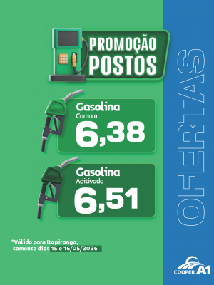 Promo&ccedil;&atilde;o Postos (Itapiranga, Palmitos, Sede Oldenburg e Caibi)