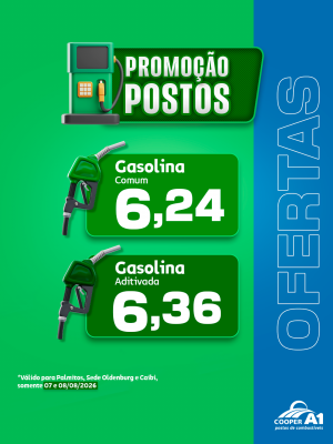 Promo&ccedil;&atilde;o Postos (Palmitos, Sede Oldenburg e Caibi)