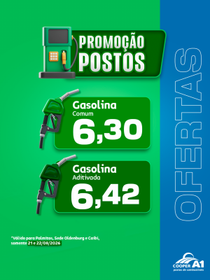 Promo&ccedil;&atilde;o Postos (Palmitos, Sede Oldenburg e Caibi)