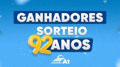 SORTEIO 20 ANOS: Confira os ganhadores