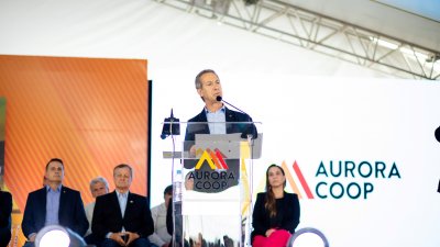 O presidente da Aurora Coop, Neivor Canton, enfatizou que a diversificação do portfólio busca fortalecer a posição da cooperativa no mercado brasileiro e como player global. (Foto: MB Comunicação)