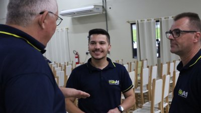 Um momento para troca de informações entre colegas