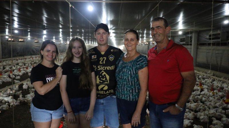 DESTAQUE AVICULTURA MÊS DE JANEIRO: Família Baldo de Descanso