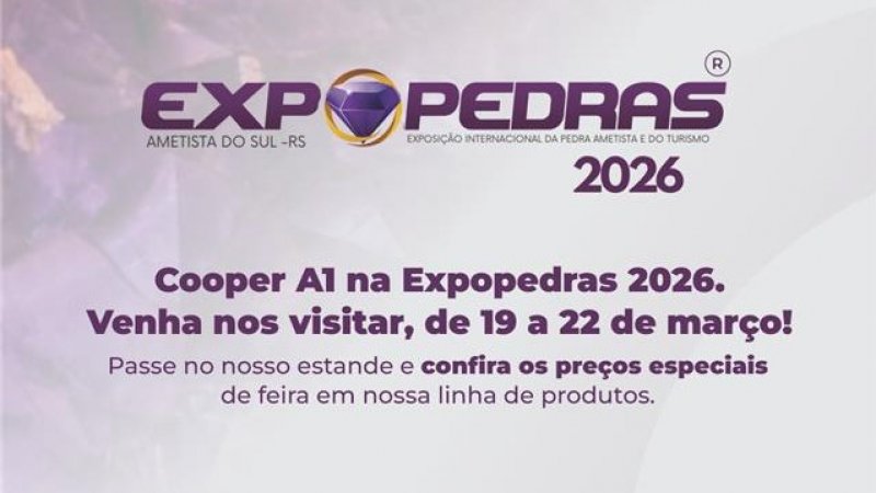 EXPOPEDRAS 2026: Venha visitar nosso estande