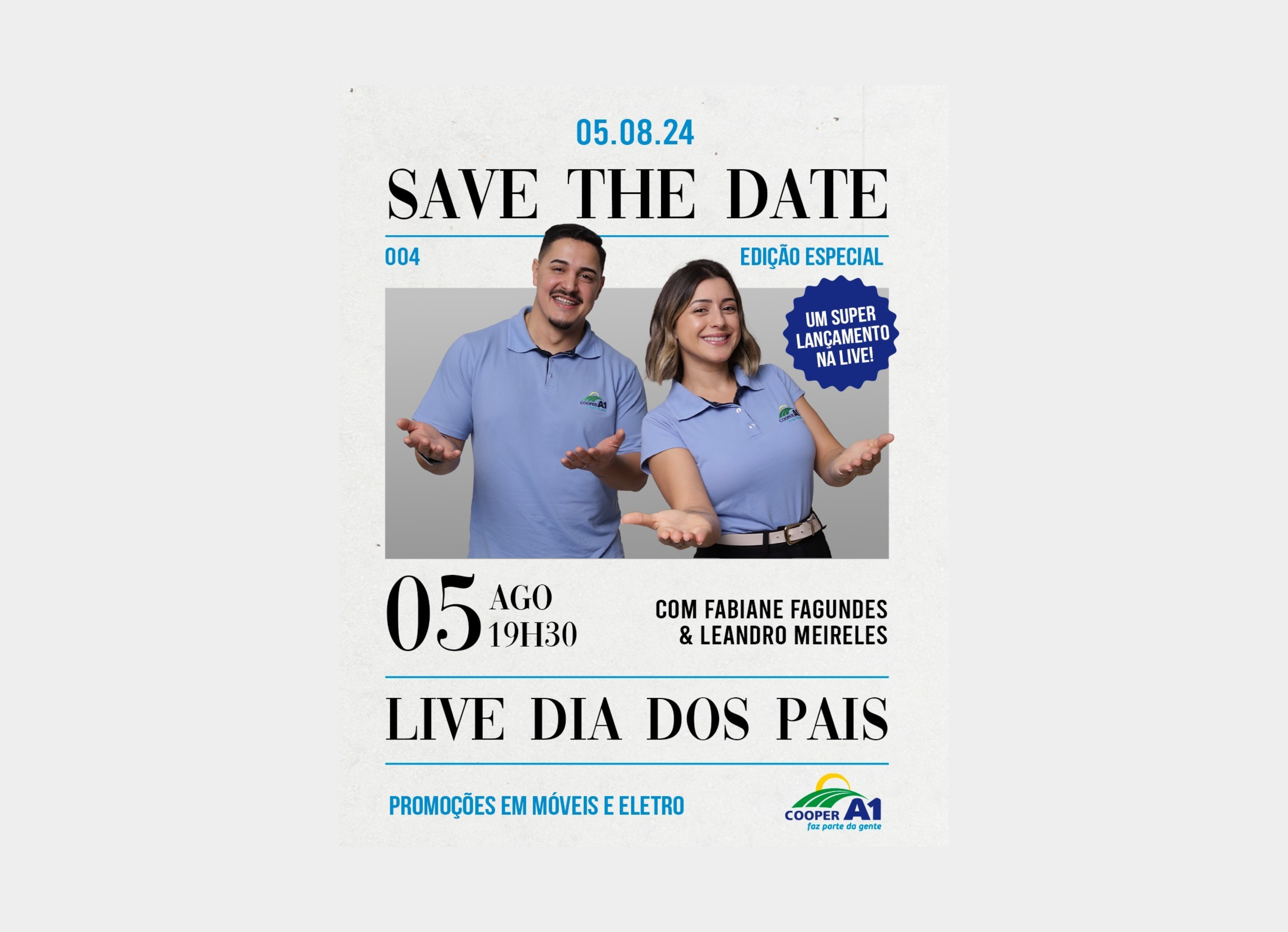 É HOJE: Live de Vendas Dia dos Pais 