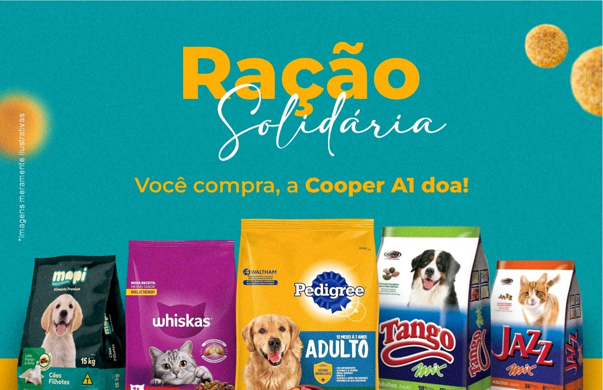 RAÇÃO SOLIDÁRIA: Vá até a unidade mais próxima e participe 